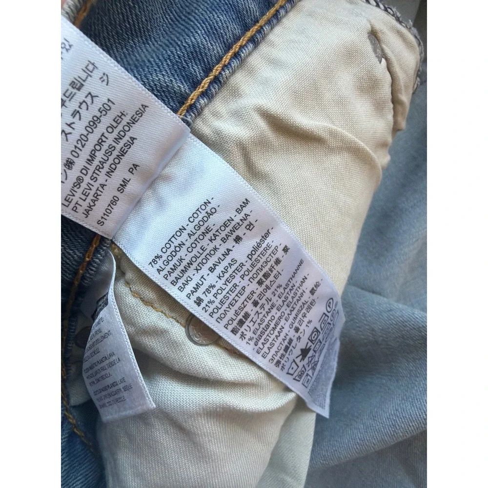 Levis 541 Athletic Taper Jeans Mens 60x32 Big & Tall Light Wash Stretch Denim‎